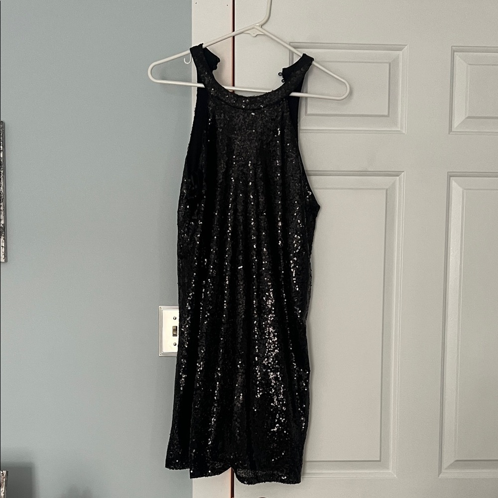 One Clothing Black Sequin Dress